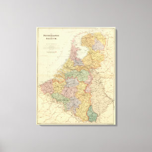 Netherlands, Belgium Canvas Print