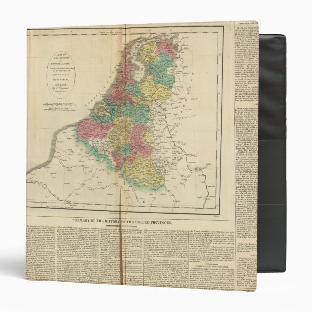 Netherlands, Beligium Atlas Map Binder (Front/Inside)