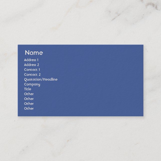 Netherlands - Business Business Card (Front)