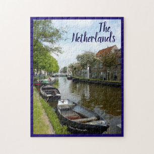 Netherlands Canal & Boats Jigsaw Puzzle