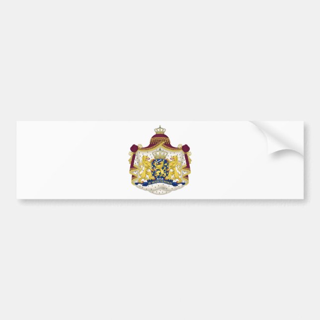 Netherlands Coat of Arms Bumper Sticker (Front)