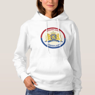 Netherlands Coat of Arms Circle Shape  Hoodie