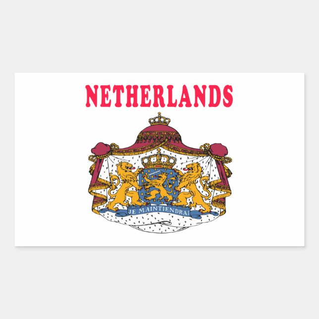 Netherlands Coat Of Arms Designs Sticker (Front)