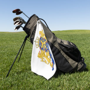 Netherlands Coat of Arms on White gtcnt Golf Towel