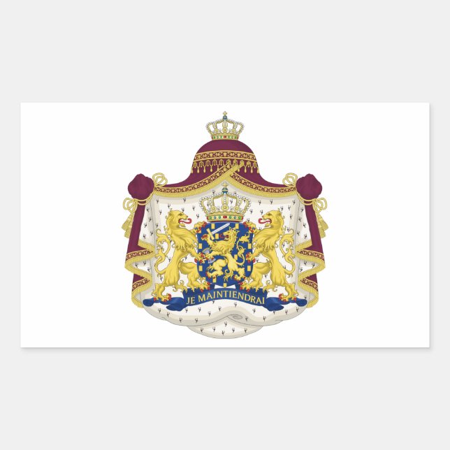 Netherlands Coat of Arms Sticker (Front)