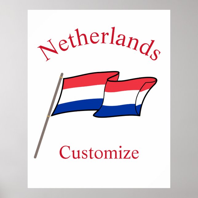 Netherlands Country Flag Thunder_Cove Poster (Front)