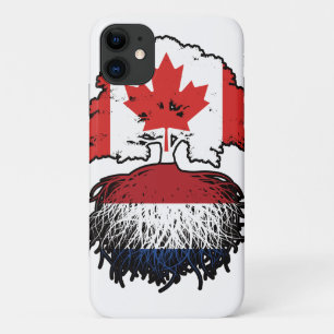 Netherlands Dutch Canadian Canada Tree Roots Flag iPhone 11 Case