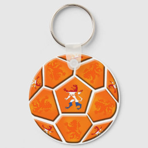 Netherlands Dutch flag Soccer ball gifts Keychain