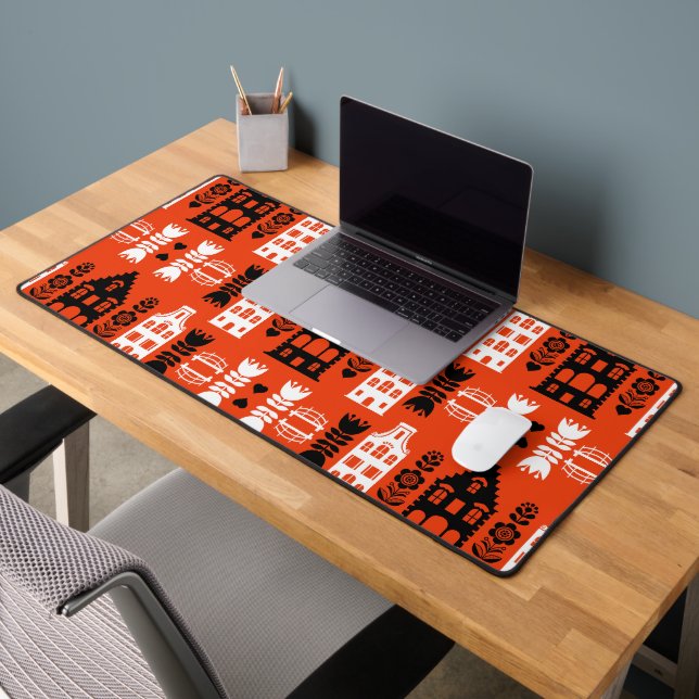 Netherlands Dutch Folk Art Print Desk Mat (Office 2)