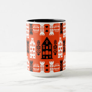 Netherlands Dutch Folk Art Print Mug