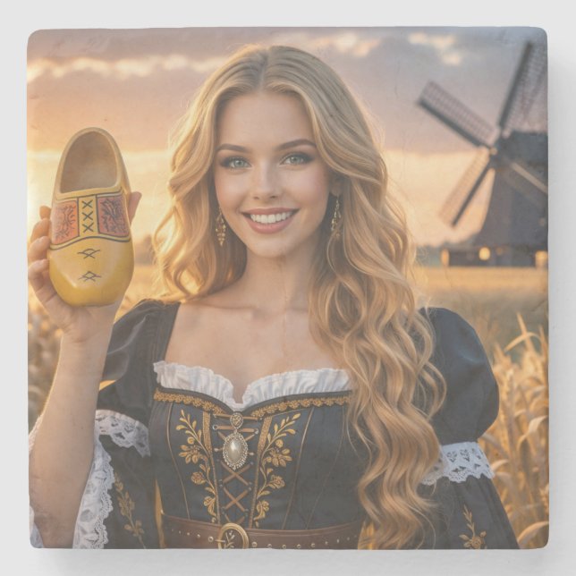 NETHERLANDS - DUTCH STONE COASTER (Front)
