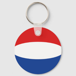 Netherlands Fisheye Flag Keychain
