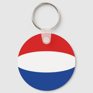 Netherlands Fisheye Flag Keychain