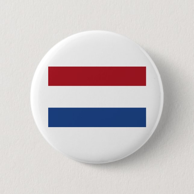 Netherlands Flag 2 Inch Round Button (Front)