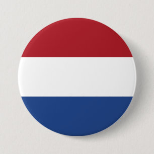 Netherlands Flag 3 Inch Round Button