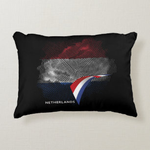 Netherlands flag accent pillow