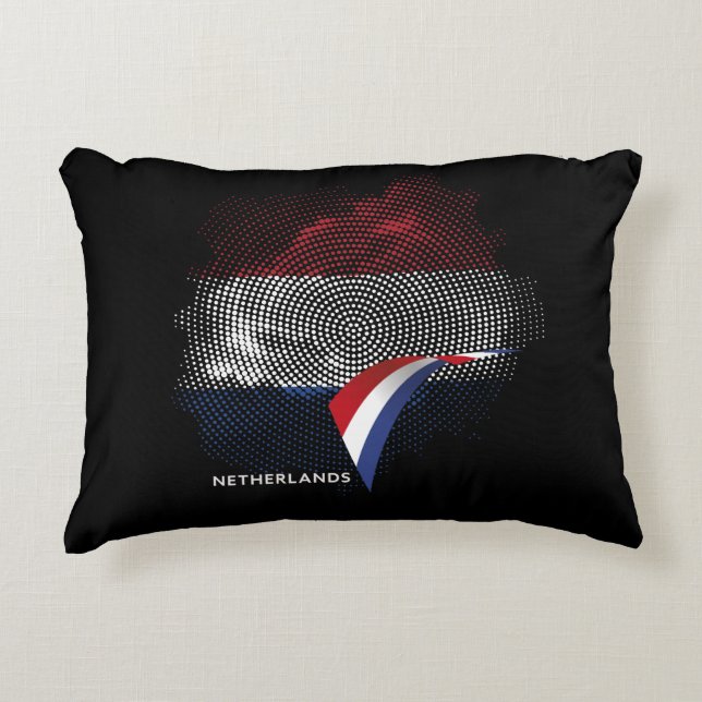 Netherlands flag accent pillow (Front)
