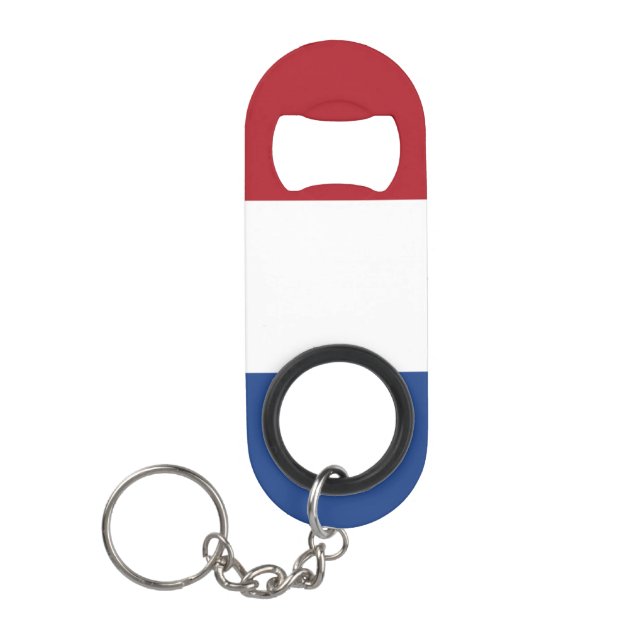 Netherlands Flag bocnt Keychain Bottle Opener (Front)