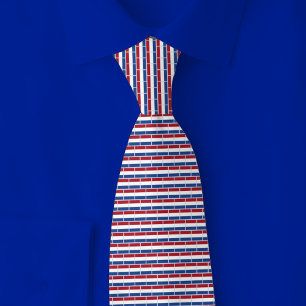 Netherlands Flag Brick Pattern Tie