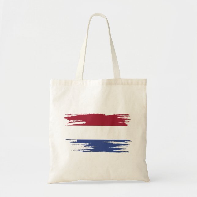 Netherlands Flag Brush Art Tote Bag (Front)