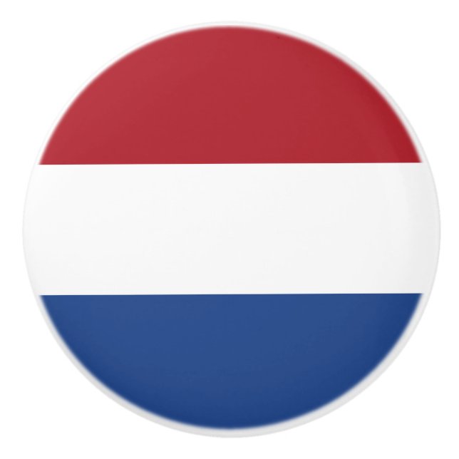 Netherlands Flag Ceramic Knob (Front)