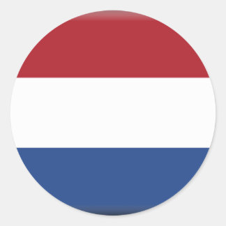 Netherlands Flag Classic Round Sticker