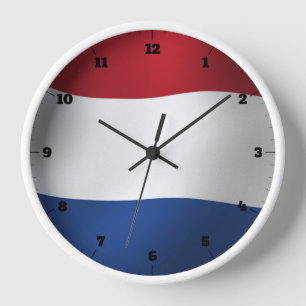 NETHERLANDS FLAG CLOCK