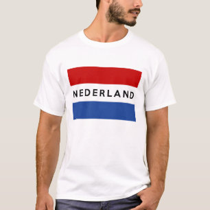 netherlands flag country nederland text name dutch T-Shirt