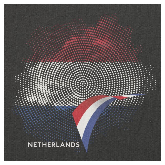 Netherlands flag fabric (Close Up)