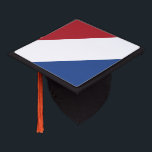 Netherlands Flag Graduation Cap Topper<br><div class="desc">Patriotic flag of Netherlands.</div>