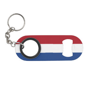 Netherlands Flag Keychain Bottle Opener