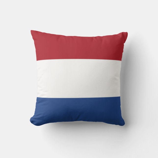 Netherlands - Flag of Netherlands Throw Pillow (Front)