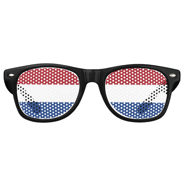 Netherlands Flag Retro Sunglasses (Front)