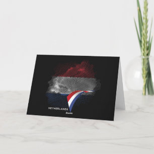 Netherlands flag thank you card