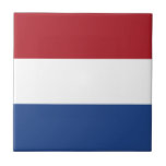 Netherlands Flag Tile<br><div class="desc">Patriotic flag of Netherlands.</div>