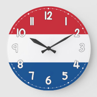 Netherlands Flag Wall Clock – Dutch Patriotic Home