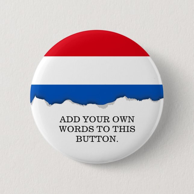 Netherlands Holland Flag 2 Inch Round Button (Front)