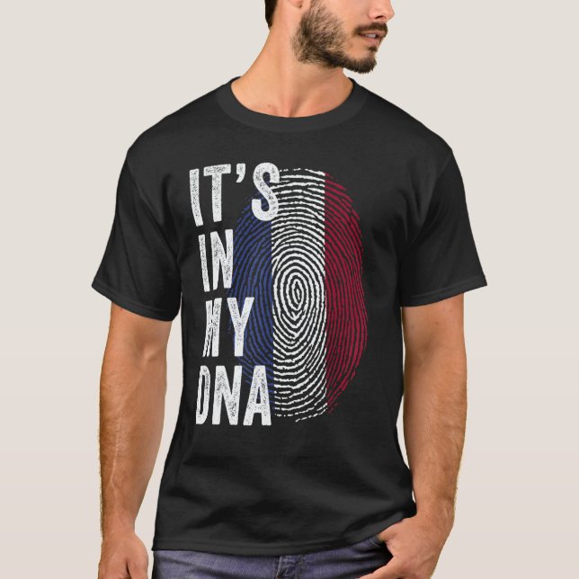 Netherlands It's In My DNA Dutch Fingerprint Holla T-Shirt (Front)