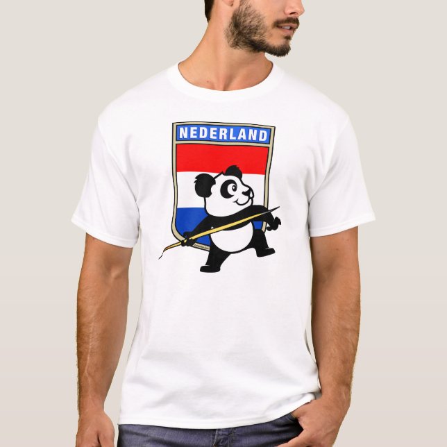 Netherlands Javelin Panda T-Shirt (Front)