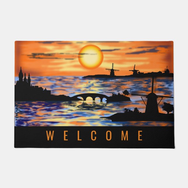 Netherlands Landscape Doormat (Front)