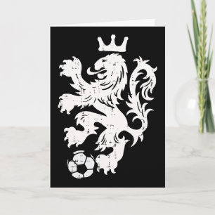 Netherlands Lion Dutch Orange Soccer Fan Men Women Card
