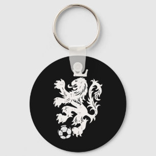 Netherlands Lion Dutch Orange Soccer Fan Men Women Keychain