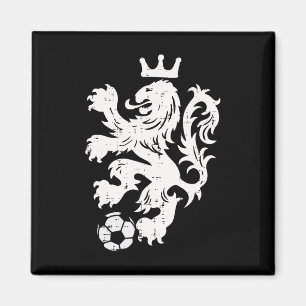 Netherlands Lion Dutch Orange Soccer Fan Men Women Magnet