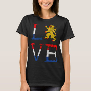 Netherlands Love Holland Love Oranje Lion Crest Ne T-Shirt