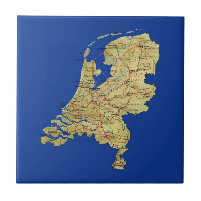 Netherlands Map Tile (Front)