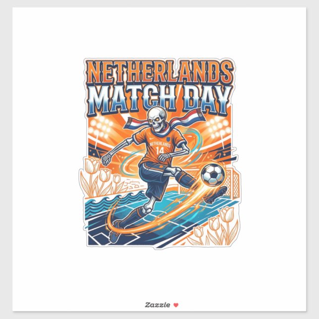 Netherlands Match Day Skeleton Striker Nations Hig (Sheet)