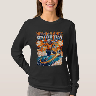 Netherlands Match Day Skeleton Striker Nations Hig T-Shirt