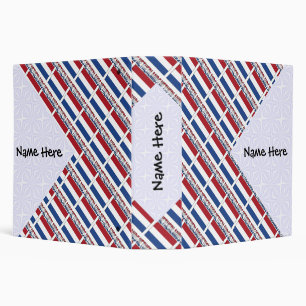 Netherlands Netherlander Flag Tiled Black Personal Binder