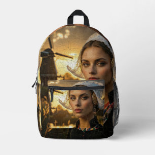 NETHERLANDS - OIL PAINTING PRINTED BACKPACK
