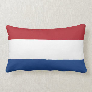 Netherlands Plain Flag Lumbar Pillow